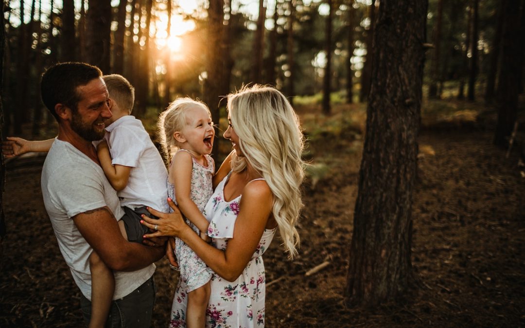 Sunset Family Photography in Surrey